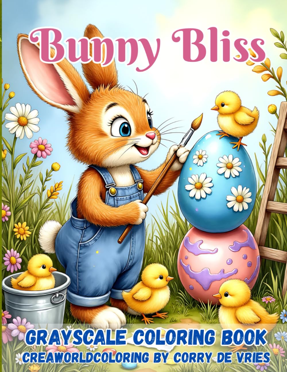 Bunny Bliss: A Whimsical Bunny Coloring Book Filled with Springtime Joy