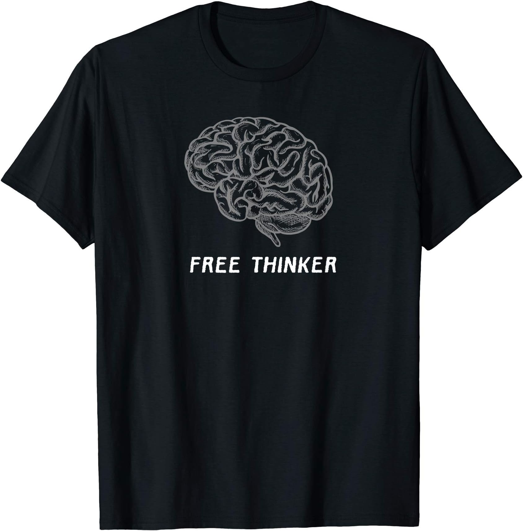 Free thinker brain design T-Shirt