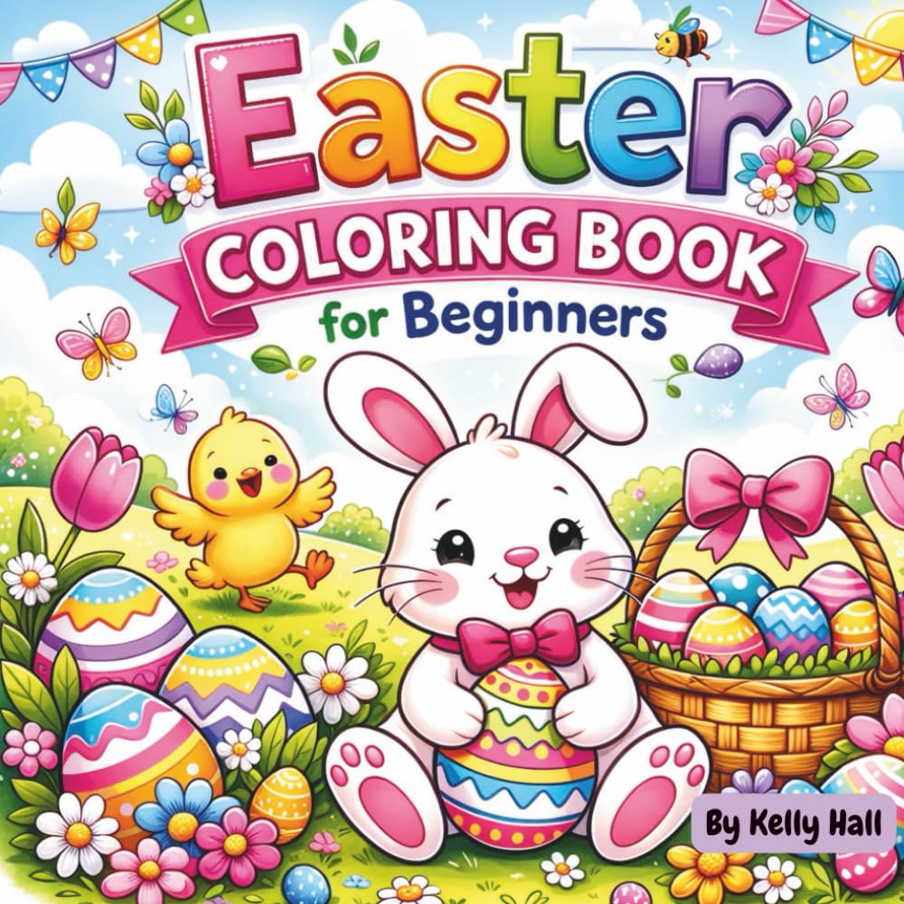 Easter Coloring Book for Beginners