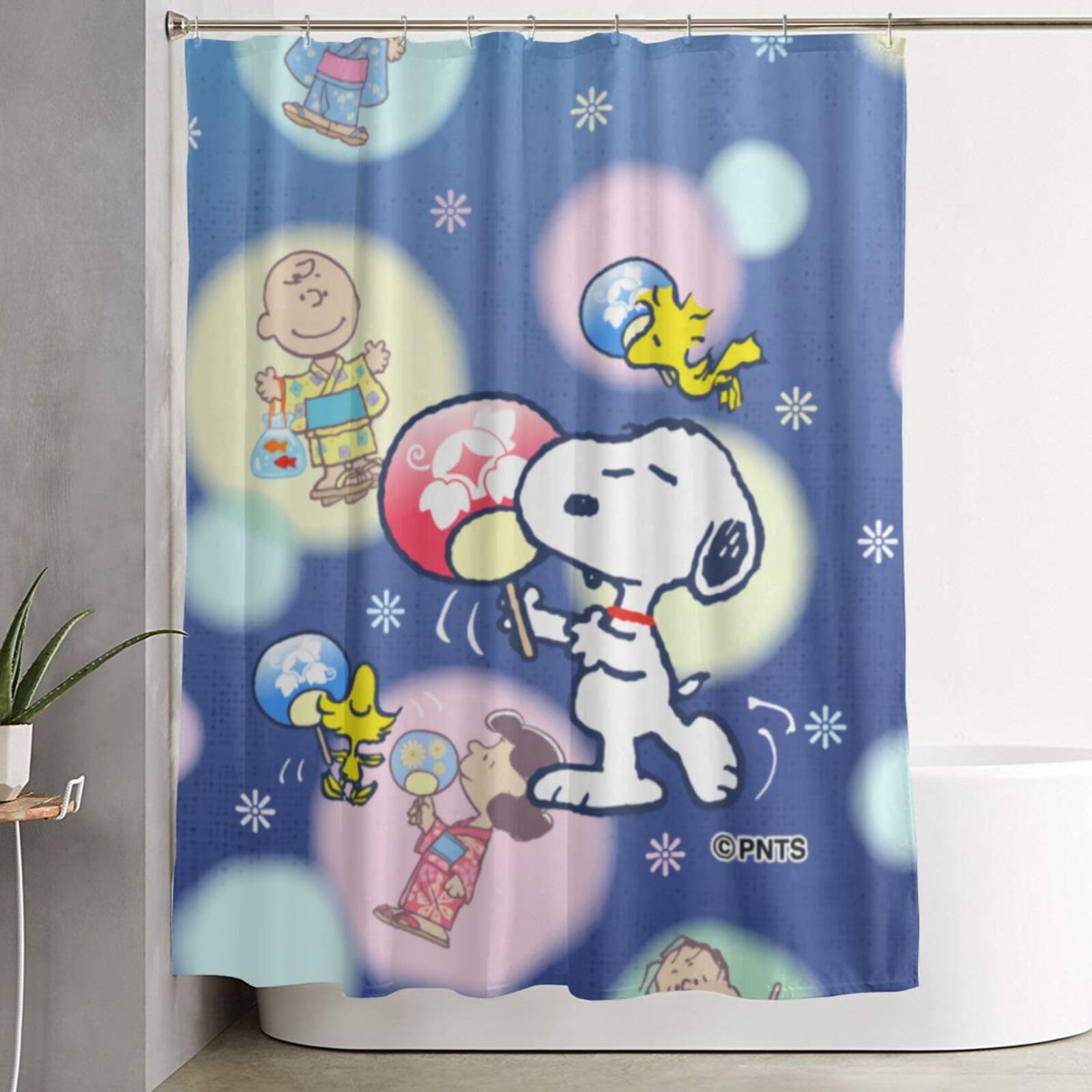 Amazon｜シャワーカーテン 風呂カーテン スヌーピー Snoopy おしゃれ
