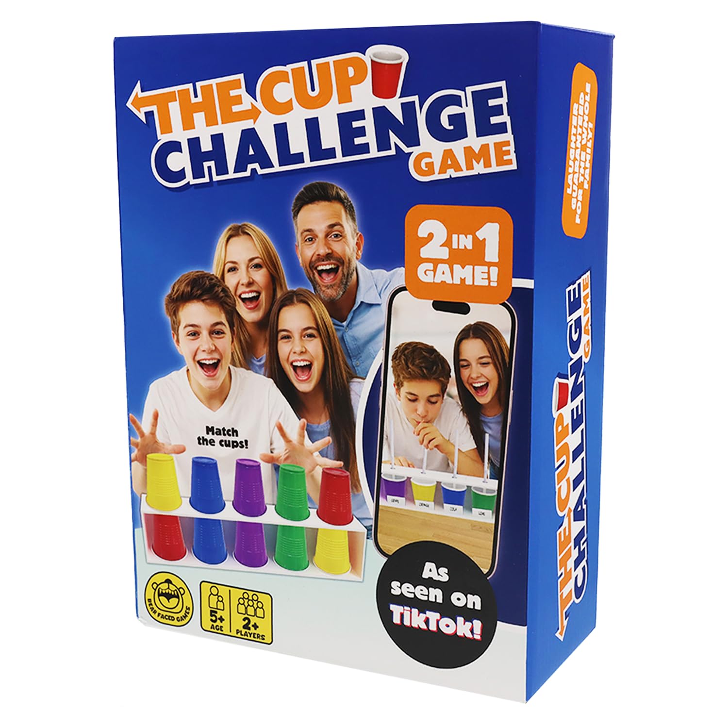 The Cup Challenge Game | 2-in-1 Viral TikTok Party Game for Kids, Teens & Adults | Blind Colour Matching & Taste Test Guessing Game with 10 Cups & Stand | Fun Family Games Night