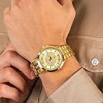 Citizen Mens Quartz Watch 41mm Gold-Tone Stainless Steel Case and Bracelet with Champagne Dial (BF2013-56P)