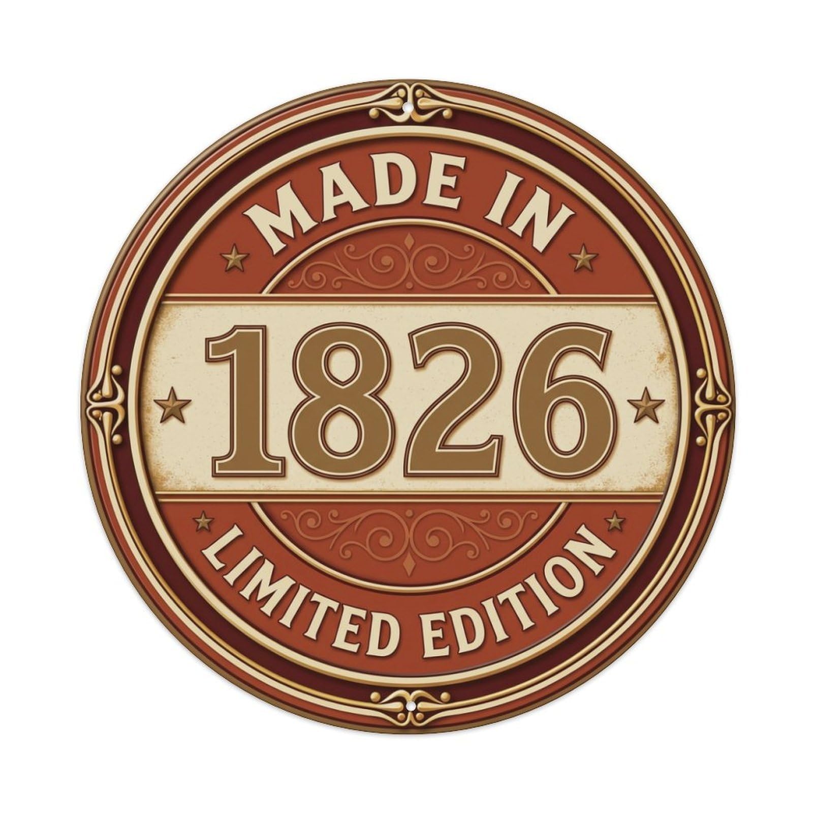 Made In 1826 Limited Edition Metal Tin Sign