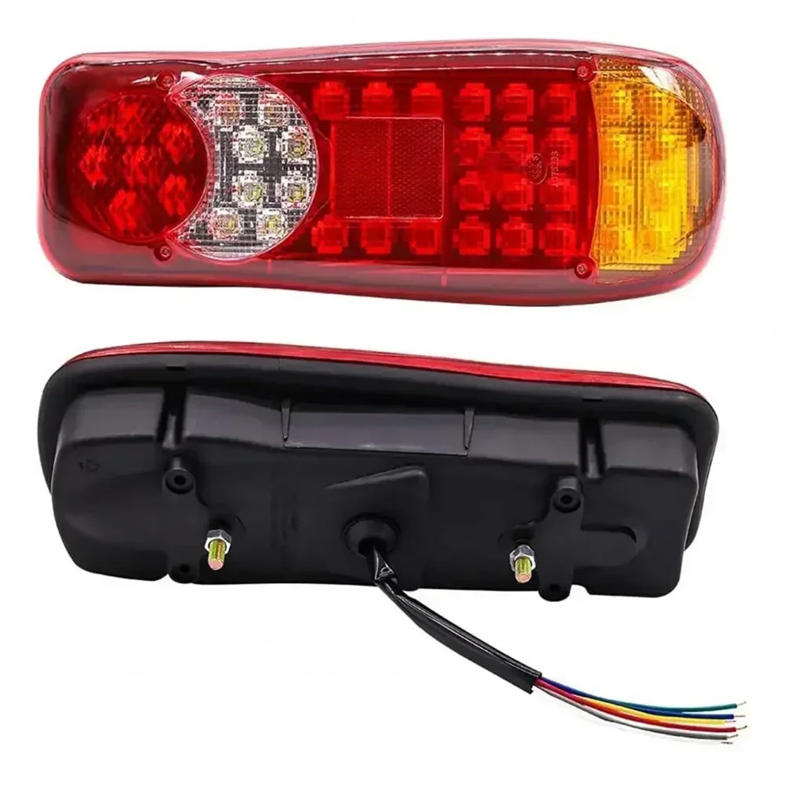 Halogen światła Lampa tylna zespolona 2 SZTUK 12 V 46 LED Tylne Światło Ostrzegawcze Tylna Lampa Do Przyczepy Karawanowej Ciężarówki Ciężarówki Łodzi