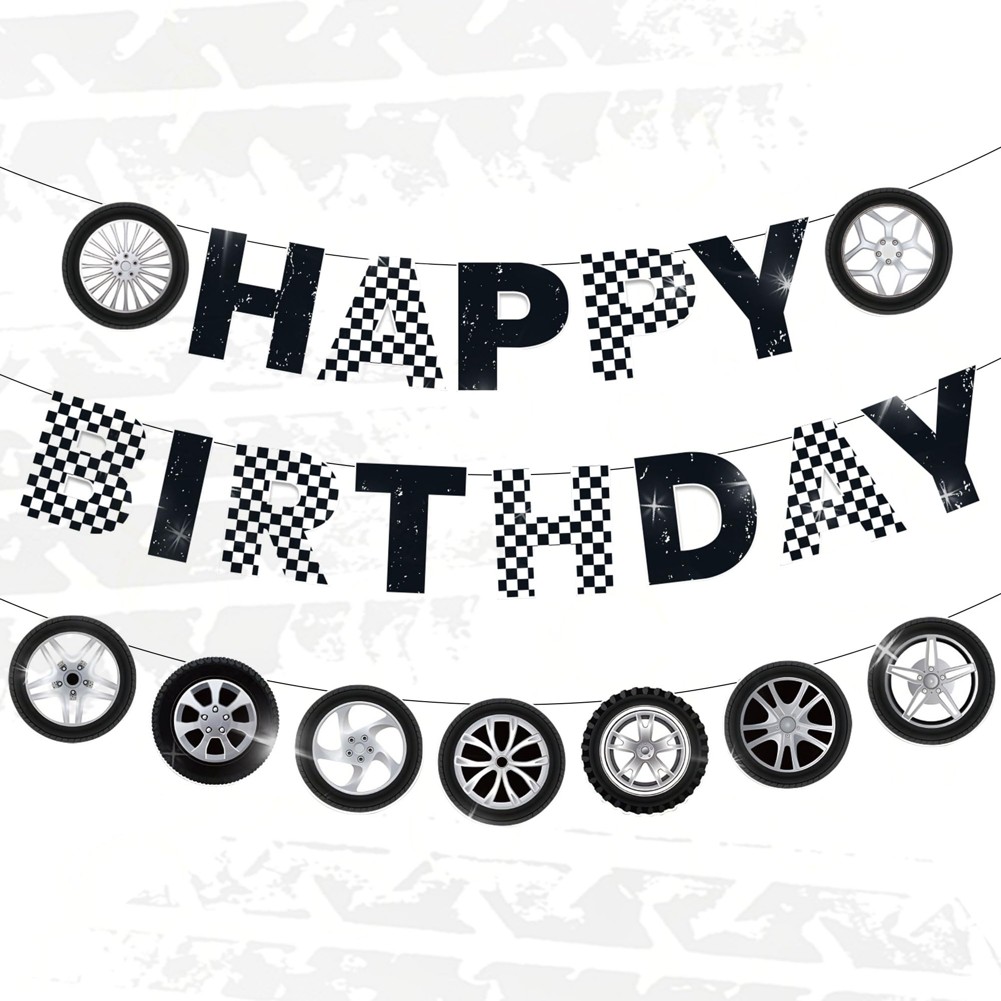 JeVenis Dirt Bike Party Decorations Motocross Motorbike Birthday Banner Garland Motorcycle Man Birthday for Dirt Bike Decor