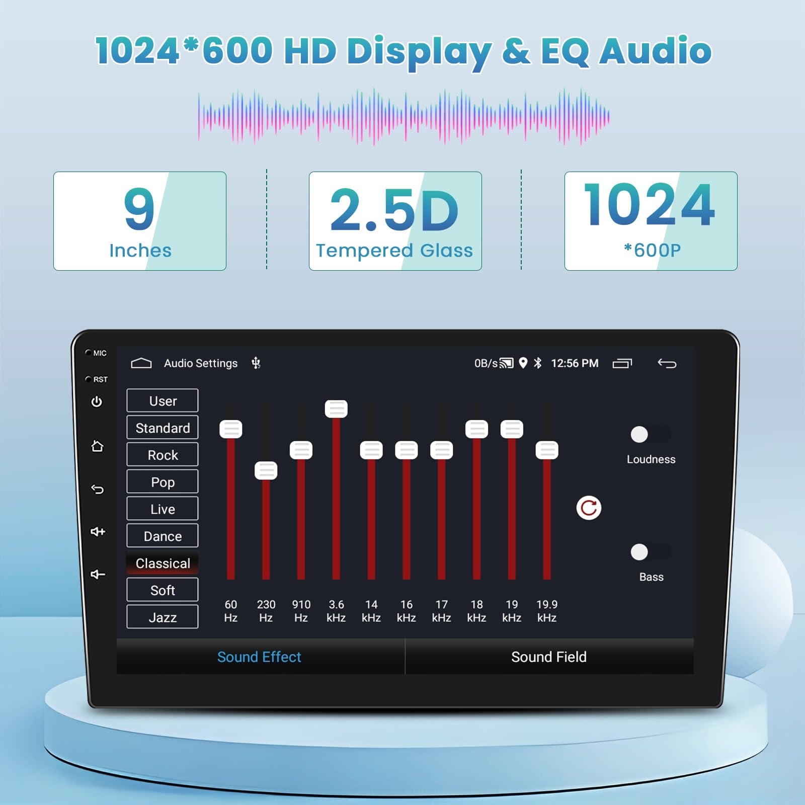 Autoradio Ohradio Android 15 9" – 2G+64G – GPS Carplay – Pour Peugeot 407 2004-2008