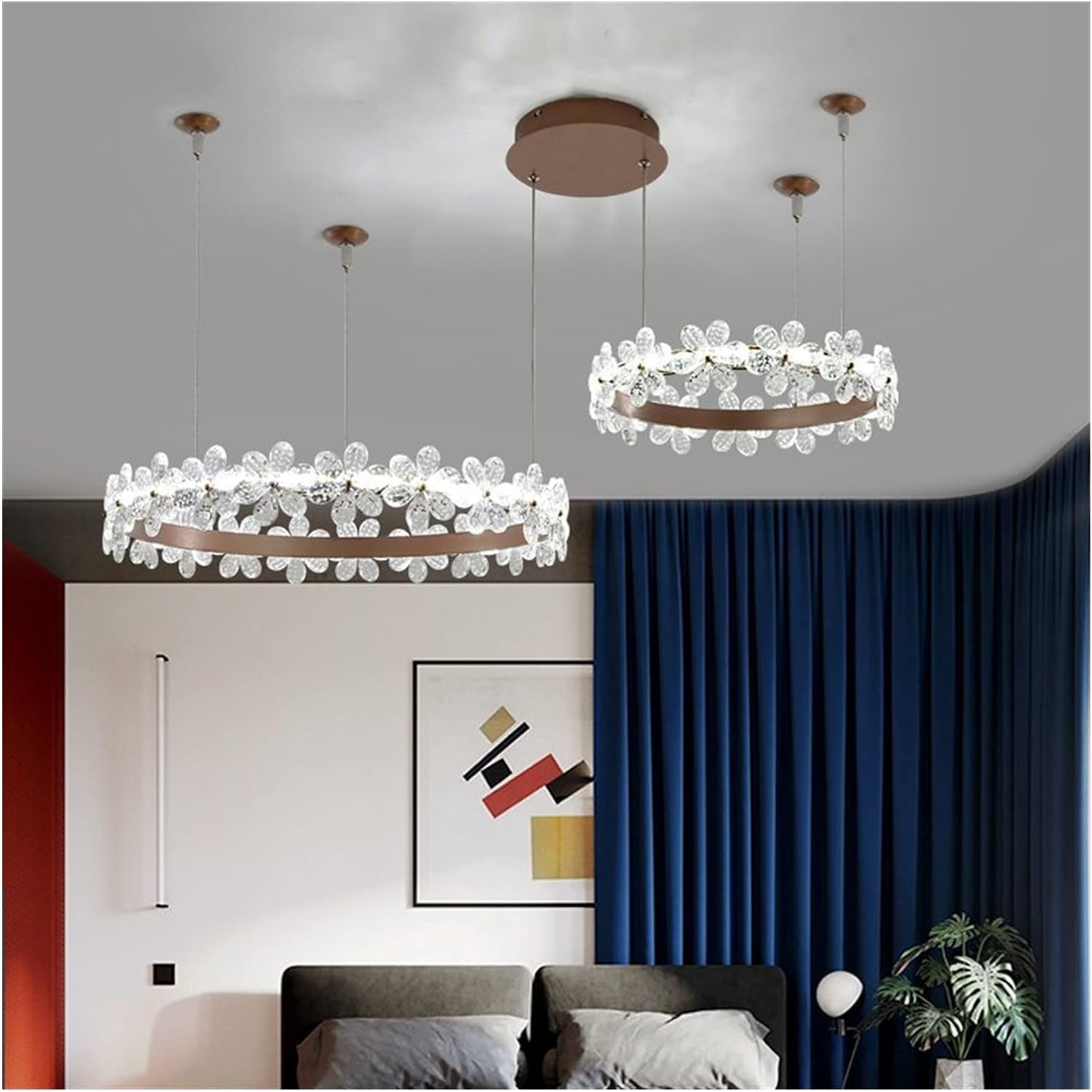 LED Chandeliers, Modern Led Chandeliers Gold Living Room Light - Crystal Pendant Chandelier Lighting