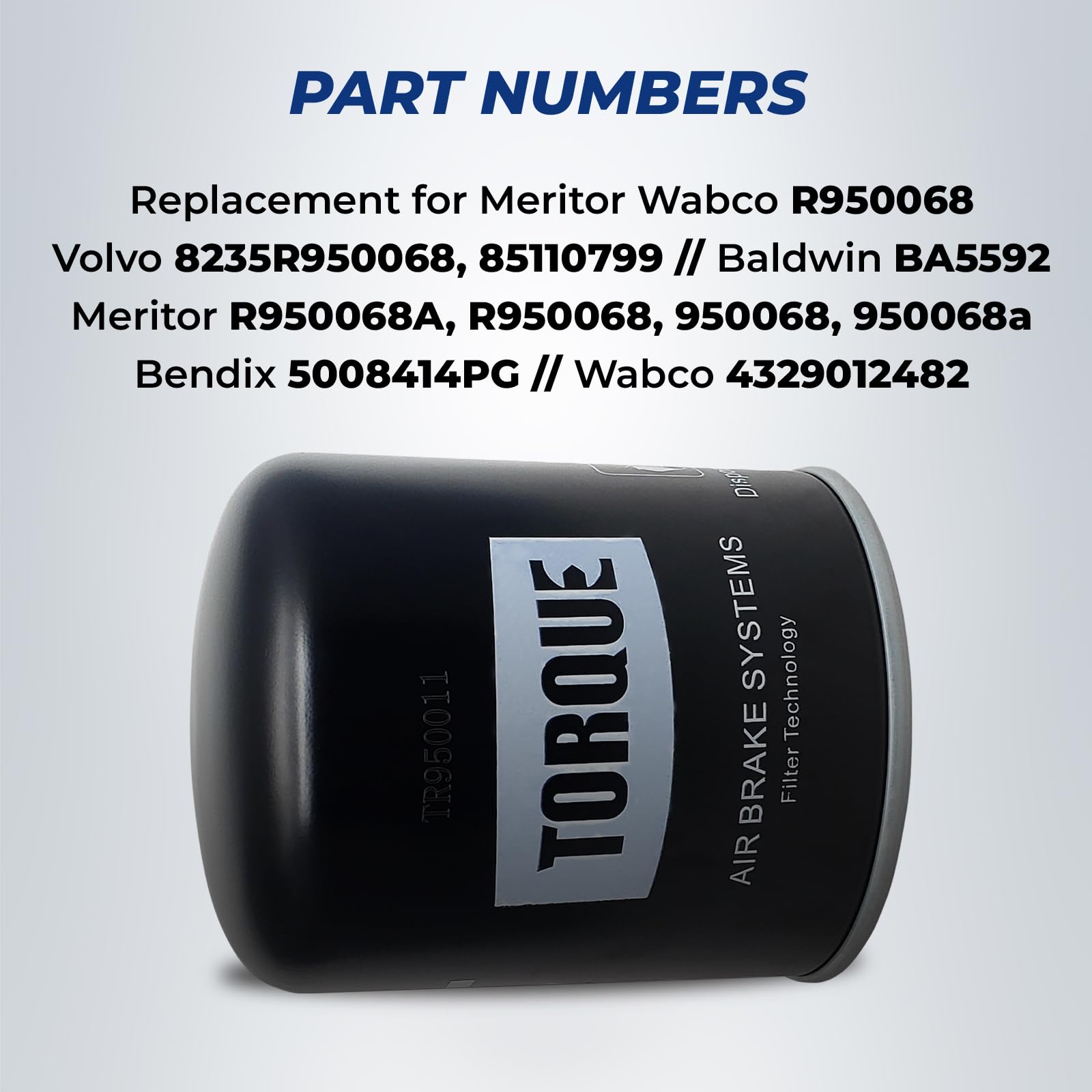 Amazon.com: Torque R950068a Desiccant Cartridge for Wabco SS1200 
