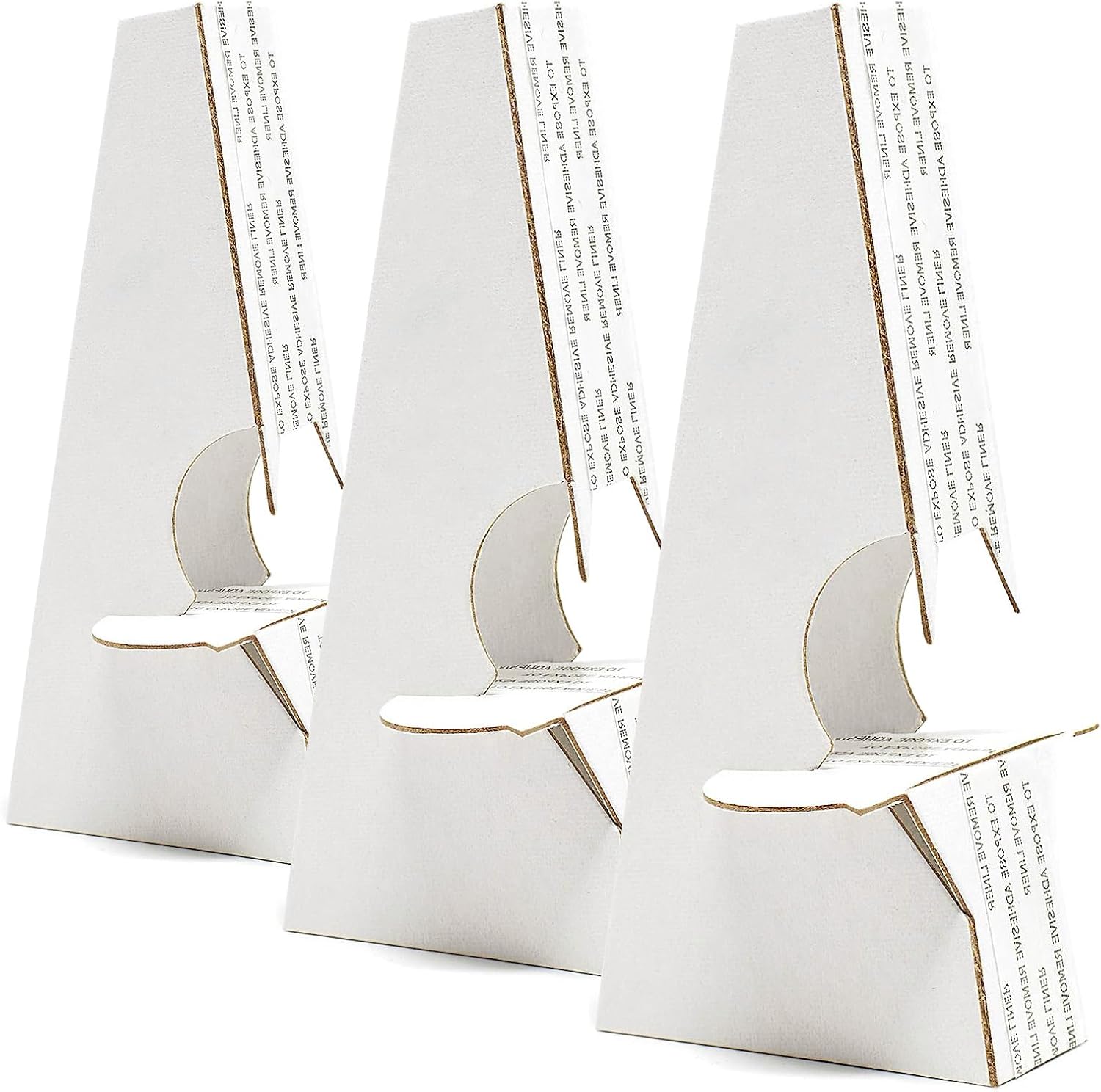 Lineco, 50 Pack Cardboard Easel Backs 5 Inch, Self Stick