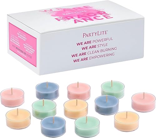 PartyLite Juego de 12 velas de té perfumadas (Oh So Exotic)