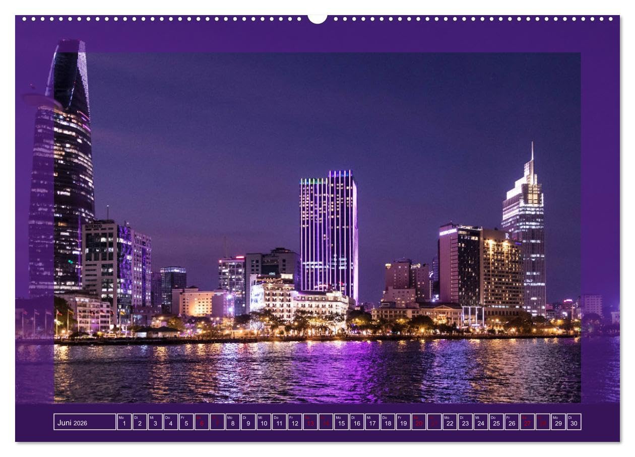 Metropolen - Asiens schönste Städte bei Nacht (hochwertiger Premium Wandkalender 2026 DIN A2 quer), Kunstdruck in Hochglanz: Stimmungsvolle ... Asiens im Lichterglanz (CALVENDO Orte)