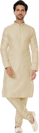 Indian Pakistani Mens Tunic Fancy Jacquard Silk Party Festive Ethnic Wear Kurta Pajama Dress Set