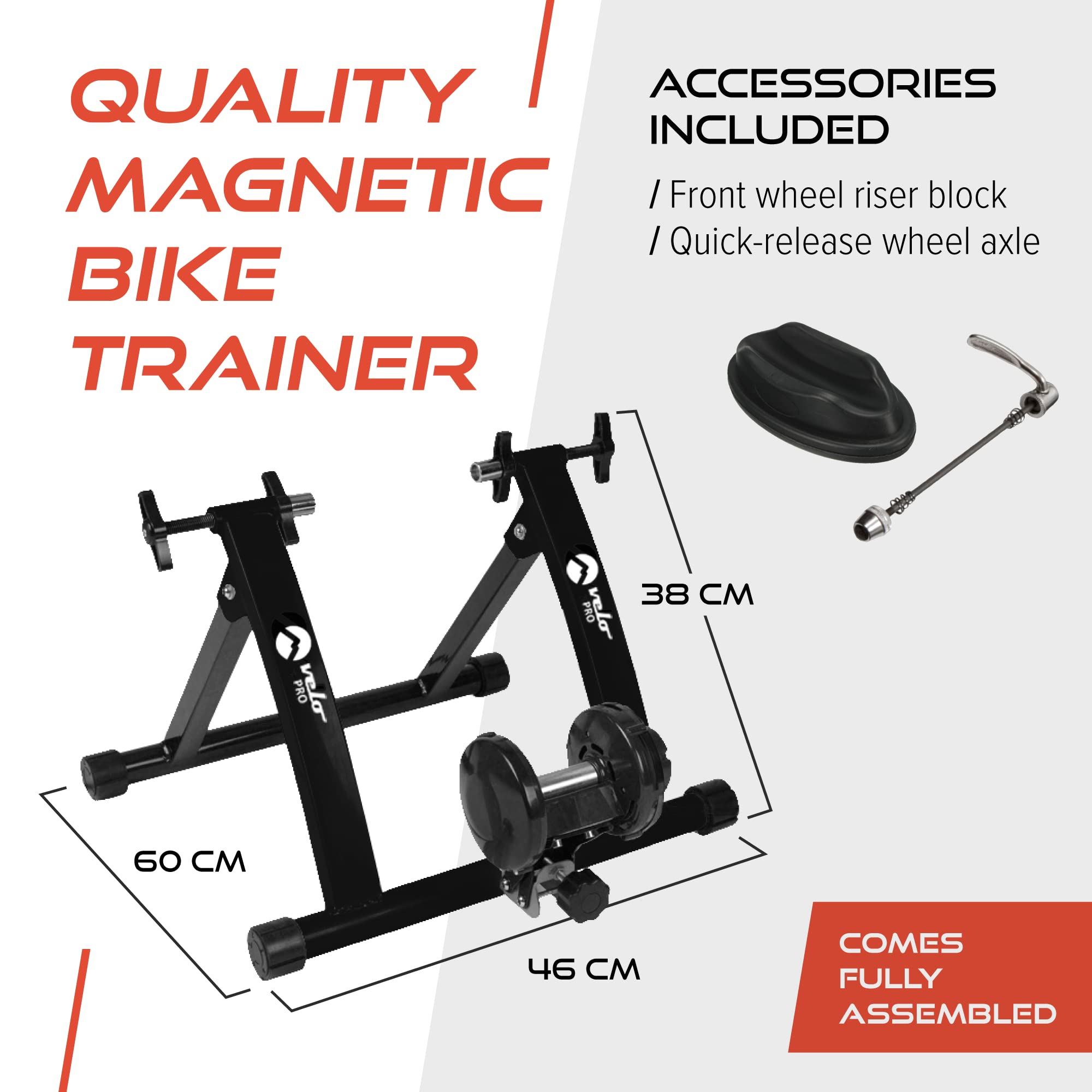 Rodillo Magnético Bicicleta para Entrenamiento de Bici de Carretera o Montaña al Interior de la Casa, 6 Niveles, Ruedas de 26 a 28 Pulgadas