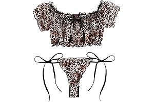 Stripper's Secret: Unlock Enchanting Allure with the Bra and Panty Set Ruffle Lingerie