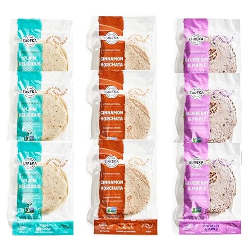 Miniatura 68 de Eureka Tortilla Tortillas orgánicas de harina deliciosas Tortillas artesanales orgánicas Mini granos enteros de 6 pulgadas Veganas, sin OMG