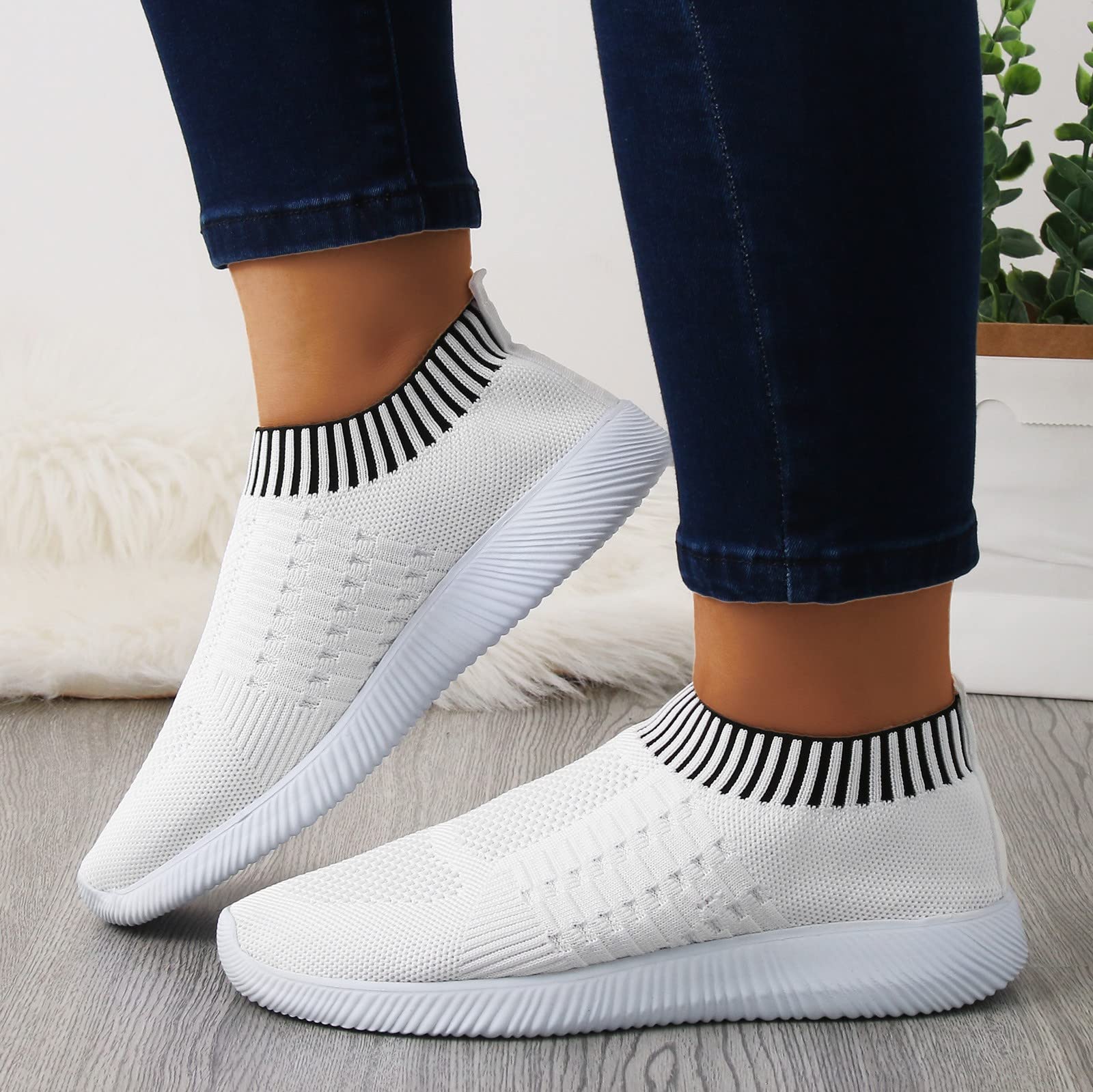 Sneakers Ortopediche Estive Slip On - Scarpe Leggere Rete Donna Senza