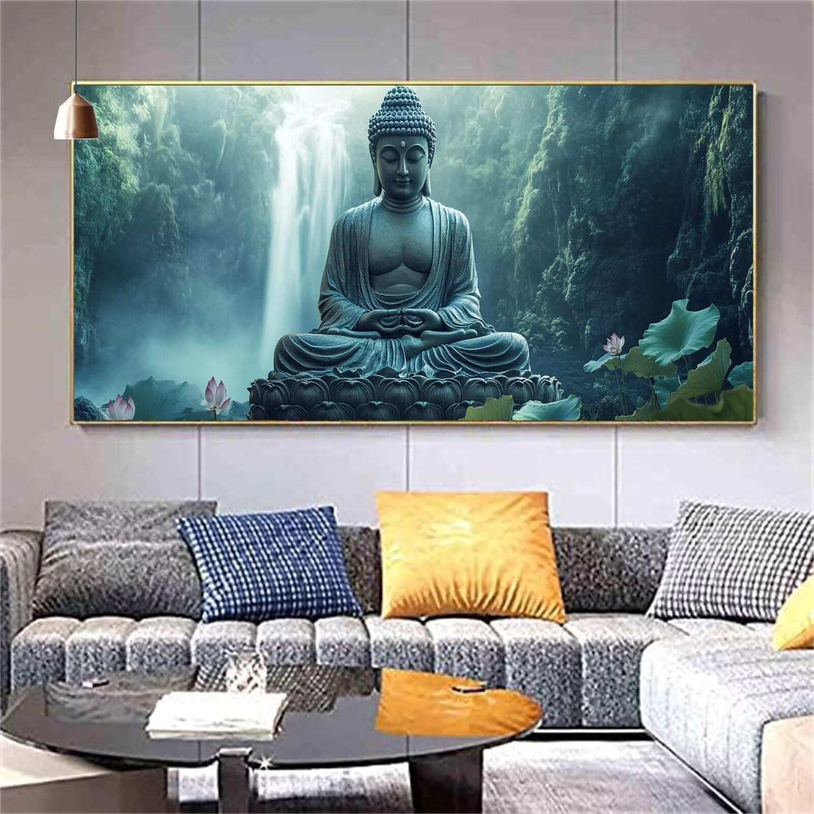 Diamond Painting Bouddha Diamond Painting Adulte Forêt Diamant Painting Enfant,DIY Peinture Diamant Broderie Kit Complet Diamant Art Set Tableau Perle Decoration Maison Idee Cadeau Femme 90x180cm Z165