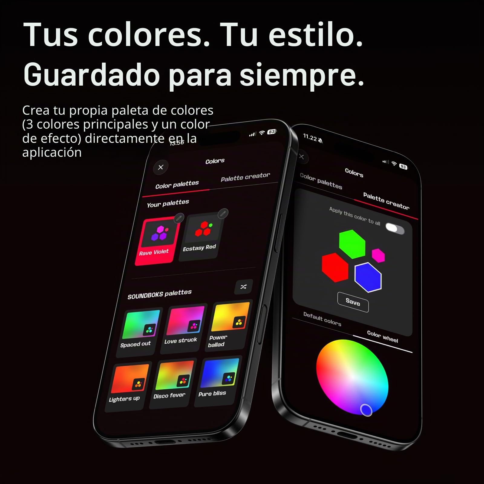SOUNDBOKS Lightboks Luz de fiesta portátil, compatible con todos los altavoces, luz controlada por música, audio reactivo con control de aplicación, IP65 resistente al agua, conexión TeamUp ideal para