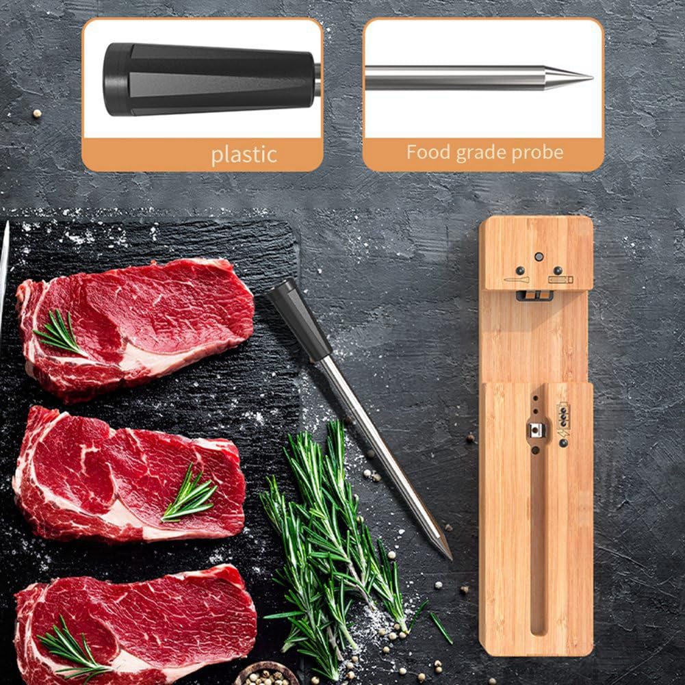 TermóMetro Inteligente para Carne para Asar con Directo, Bluetooth de Alcance, CoccióN de PrecisióN, para Barbacoa/Parrilla/Cocina