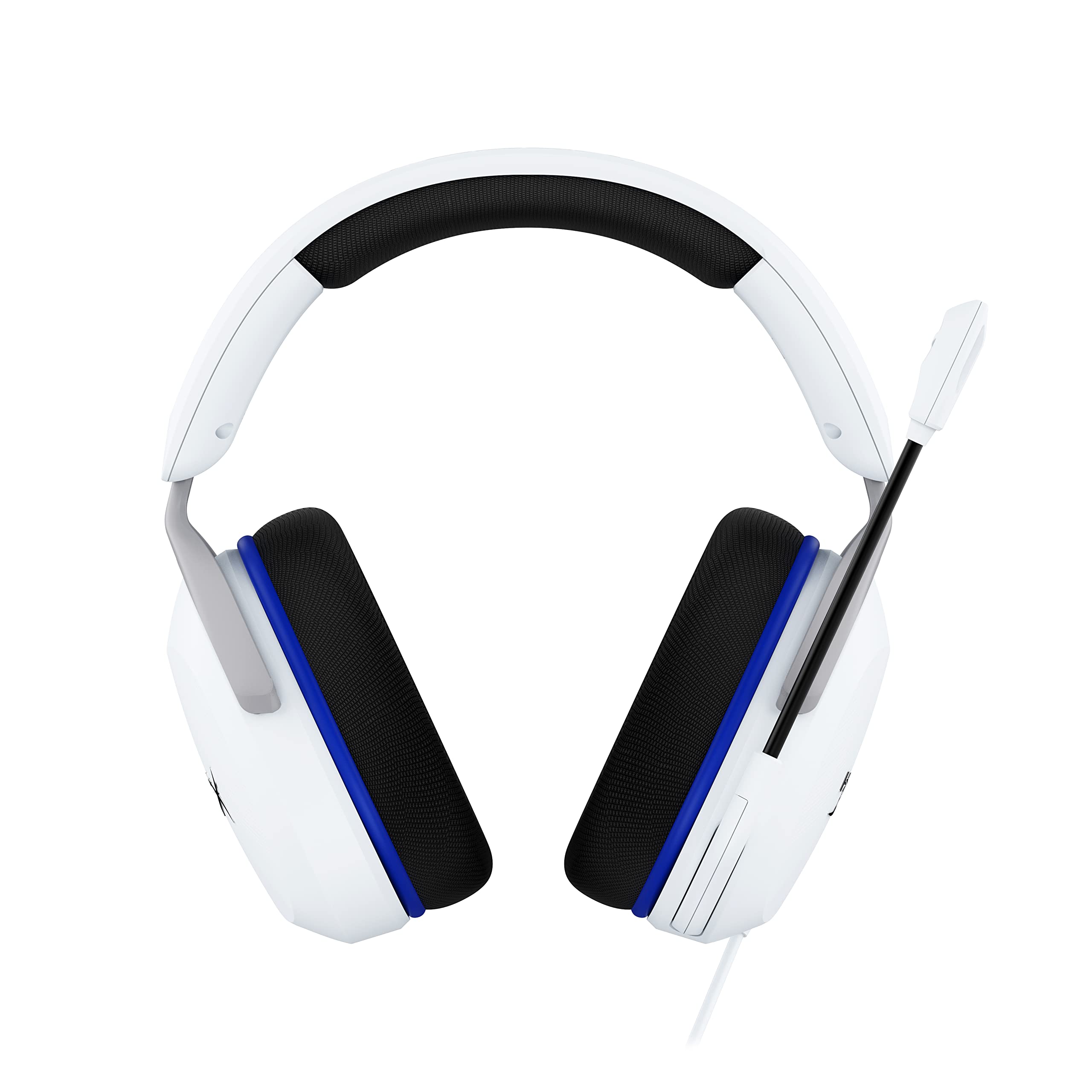 HyperX Cloud Stinger 2 Core, Cascos gaming para Playstation, Drivers de 40 mm y Audio Envolvente, 3.5 mm, Micrófono Plegable con cancelación de ruido - Blanco