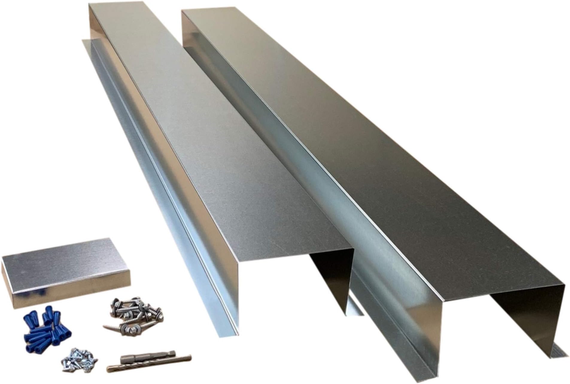 EAGLE 1 Metal Line Set Cover Kit for Mini Split and Central Air Conditioner & Heat Pump (Multiple Sizes and Colors) (4x4, Galvanized)