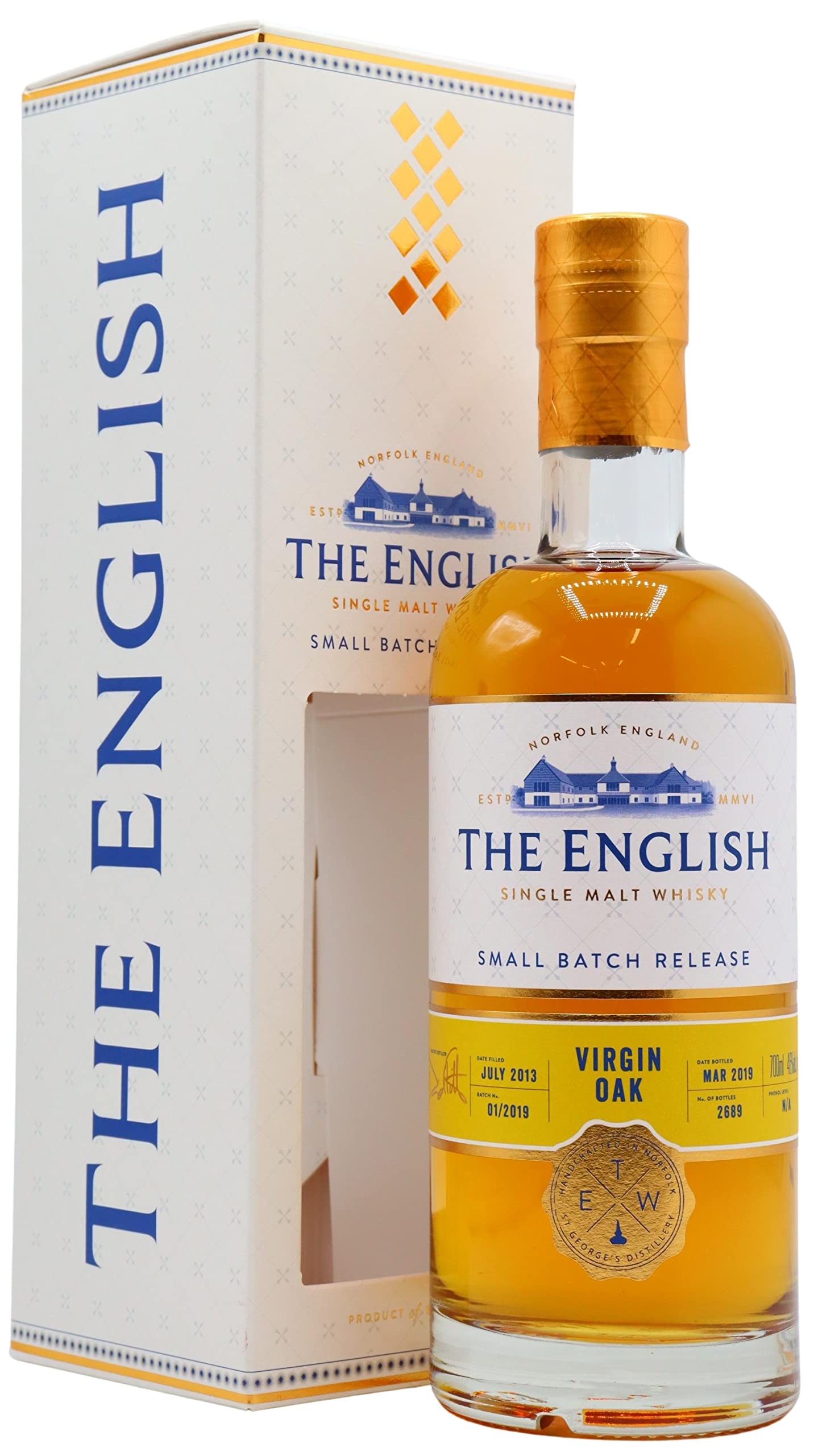 The English | Virgin Oak | Small Batch Single Malt Whisky, 70cl, 46% ABV