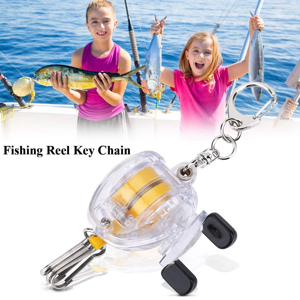 Porte-clés Pour Moulinet De Pêche Dilwe - Boucle Rapide Avec Câble Rétractable Et Clip Ceinture, Sécurité Anti-perte - 6