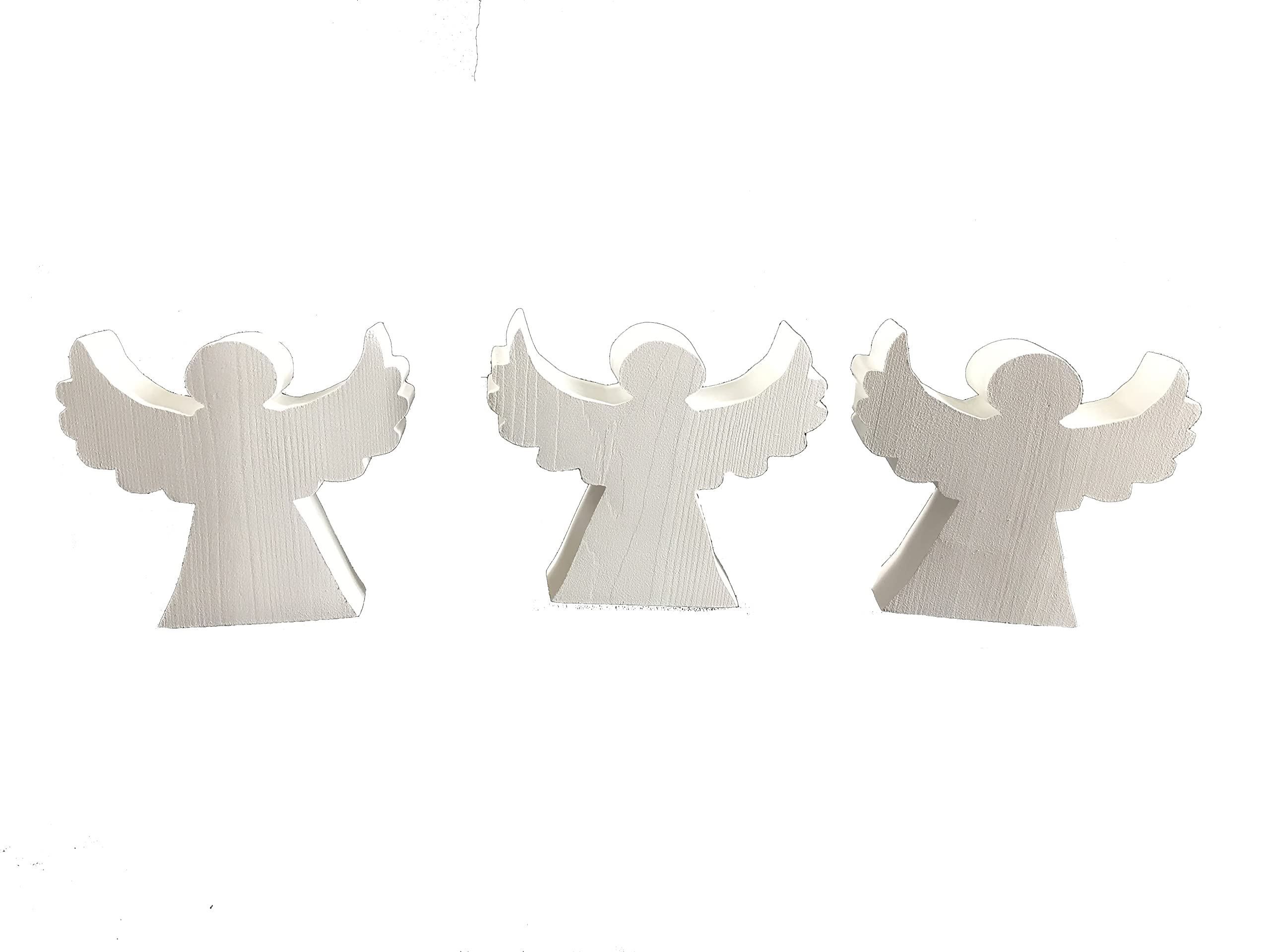 Wooden Angel (set of 3) - Handmade in the UK - Medium size