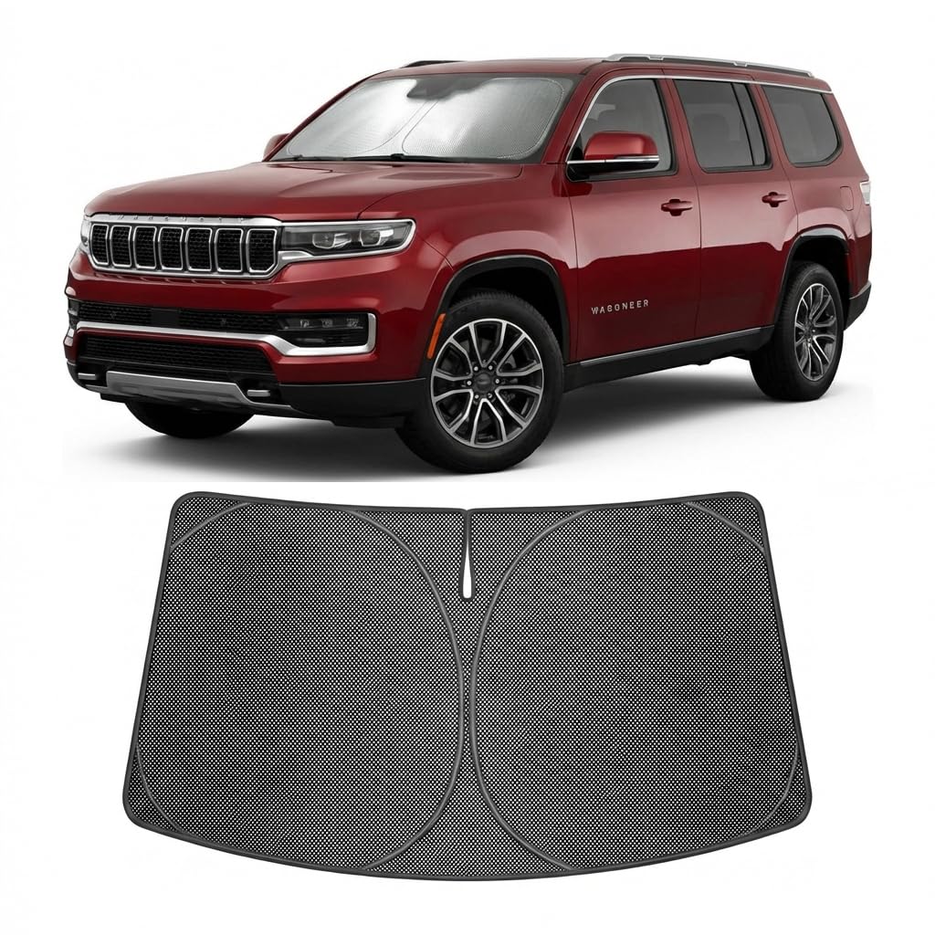 Proadsy Custom Fit Car Windshield Sun Shade for 2022-2026 Jeep Wagoneer