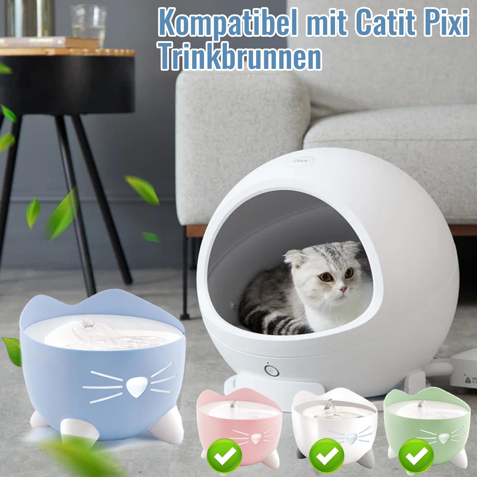 Catit Pixi Waterfontein Filters 3 Stuks