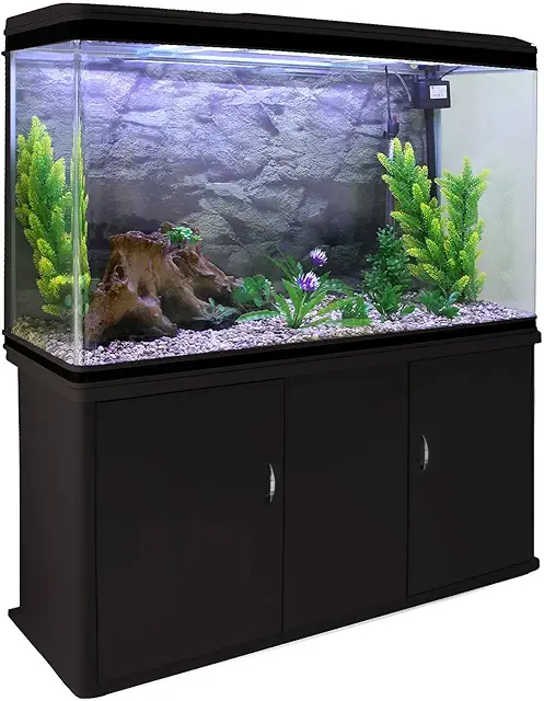 Aquarium 300 litres MonsterShop - Bords Noir avec Meuble et Kit Démarrage