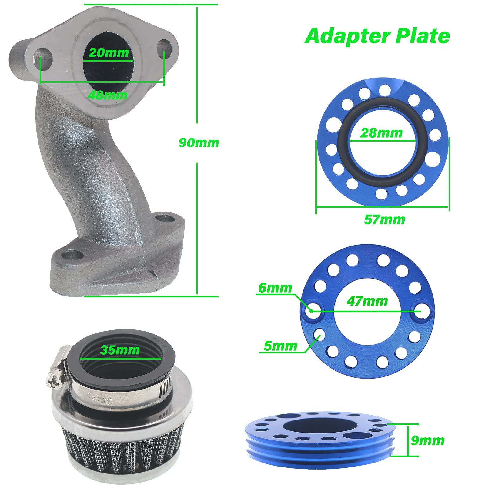 Carburatore PZ20 Compatibile Con ATV 110cc E 125cc – Adatto Per Taotao, Baja, Pit Bike, Moto Da Cross, 4 Tempi - 4