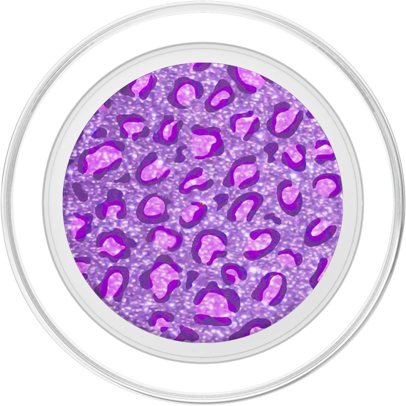 Cute Purple Leopard Print Pattern Fashion Design PopSockets MagSafe PopGrip for iPhone