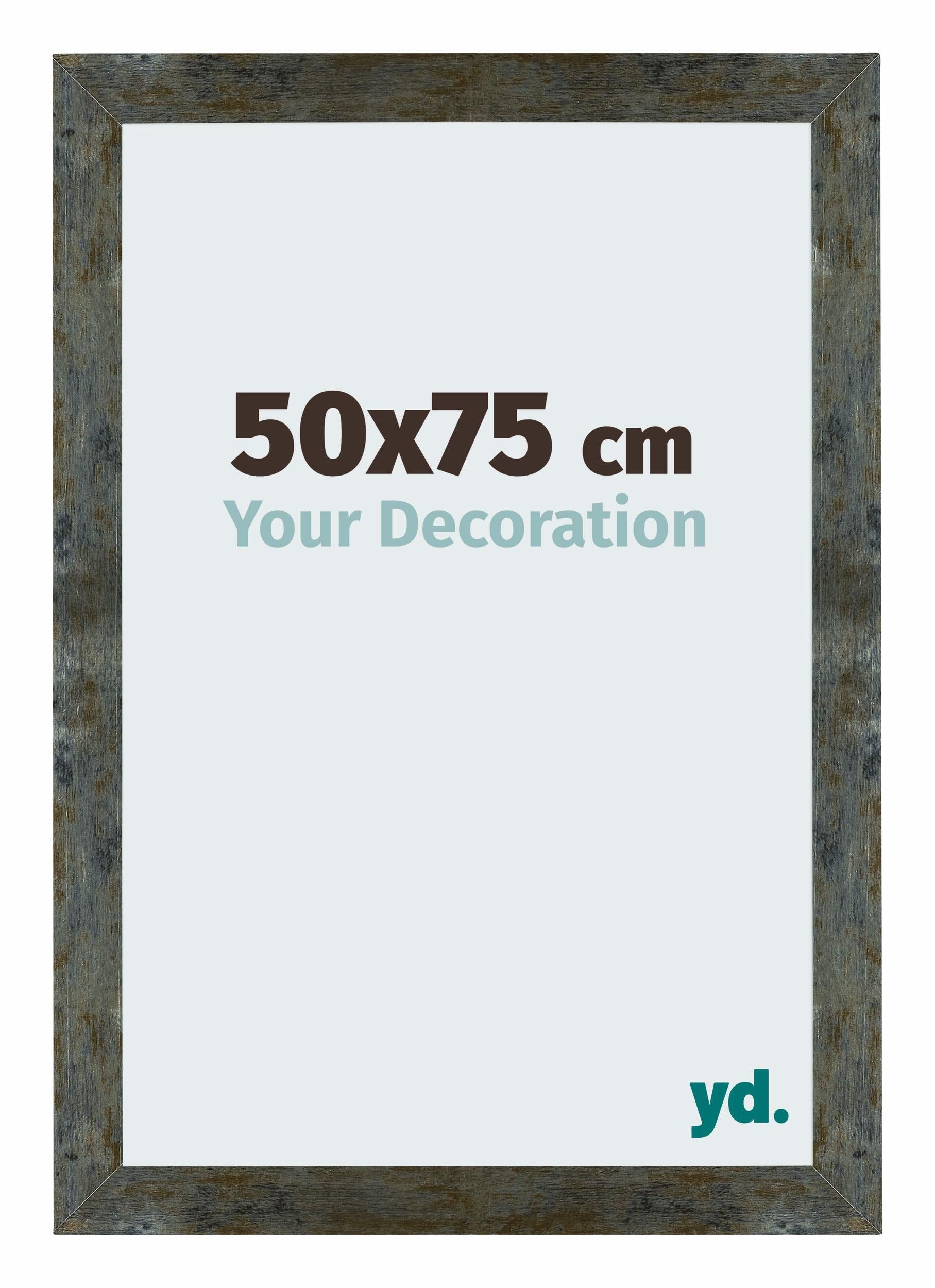 Your Decoration - Puzzle frame 50x75 - Blue Gold Melange - Puzzle frame 500-1000 Pieces - MDF Photoframe - Mura