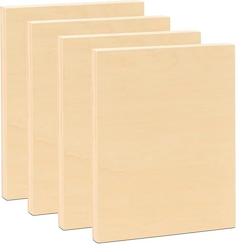 Dragon Drew Tableros de lona de madera sin terminar con cuna de 34 pulgadas, paneles de madera para manualidades y pintura, 11 x 14 pulgadas,