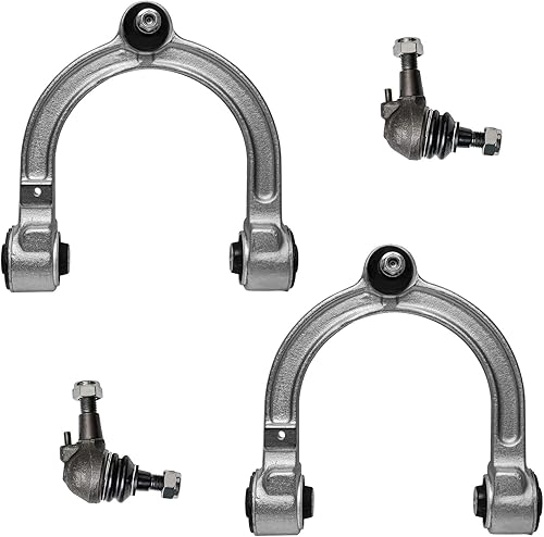 Miniatura 212 de Detroit Axle - Kit de brazos de control delanteros de 4 piezas para Nissan Cube 2009-2014, Nissan Versa 2007-2012 2 brazos de control inferiores con