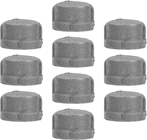 Vista 27 de PIPE DECOR - Codo de salida lateral de 1/2 pulgada, accesorios de hierro maleable negro para tuberías, pezones y accesorios estándar de 1/2 pulgada