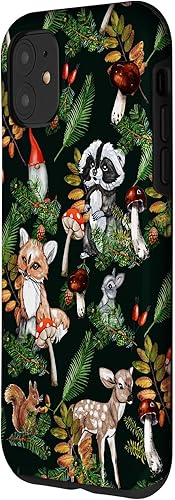 Miniatura 2 de Funda para iPhone 11 con hongos y hongos de bosque