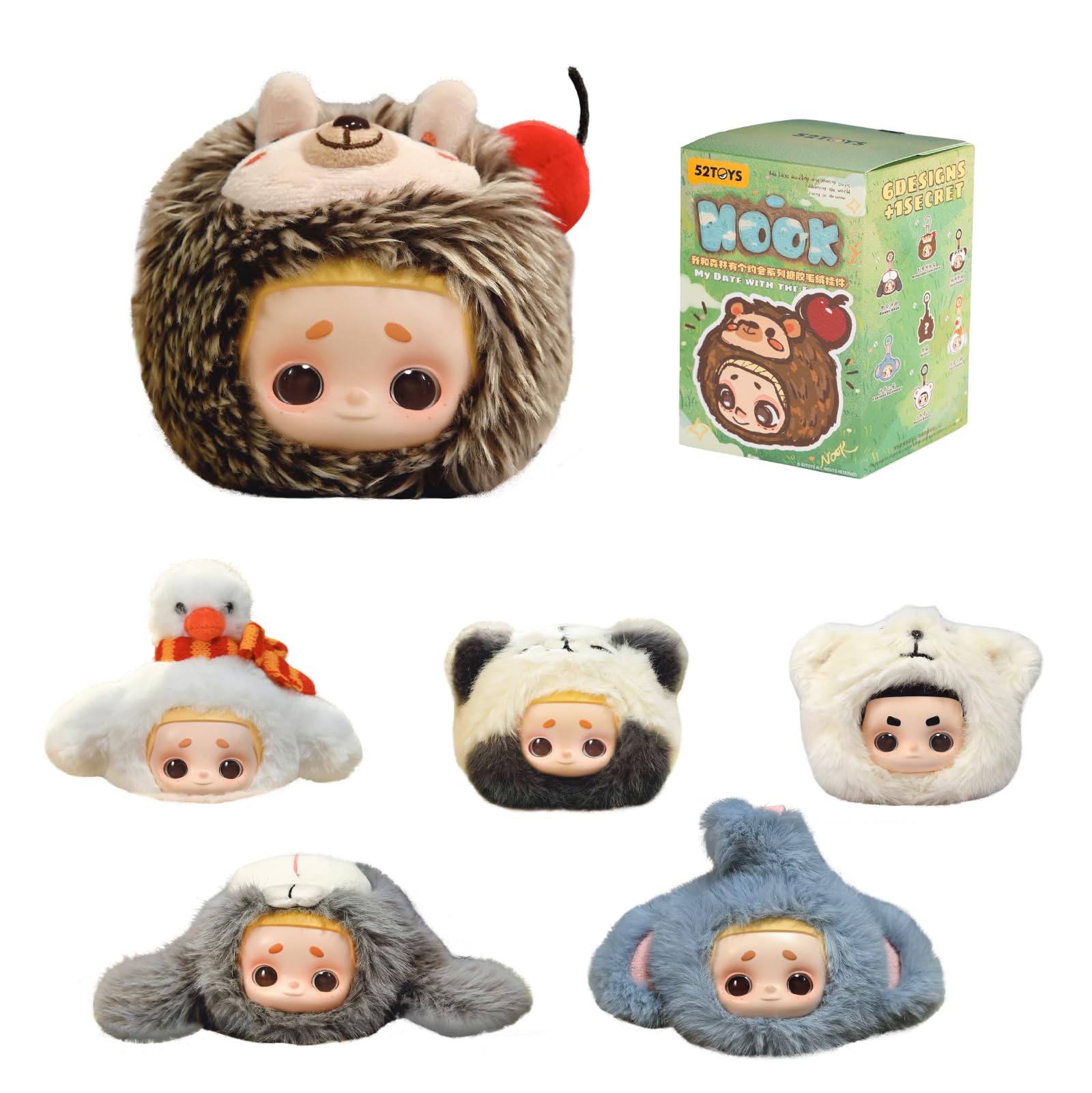 Amazon.com: 52TOYS Nook My Date with The Forest Series Vinyl Plush