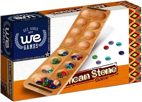 Miniatura 9 de WE Games Juego de mesa plegable de madera maciza Mancala - 18 pulgadas, juegos divertidos para la noche de juegos familiares, juegos familiares,