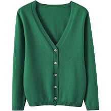 SHAOBGE Womens Cardigan Womens Spring and Autumn Leisure Loose Solid Long Sleeve V Neck Button Fall Outfits for