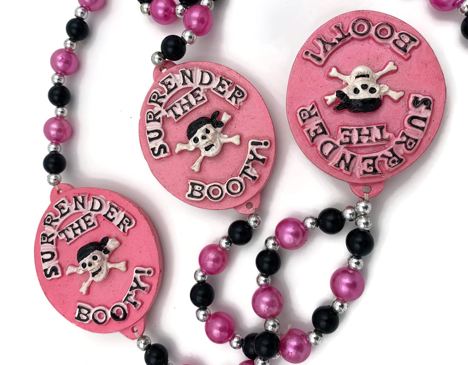 Seafood Mardi Gras Bead Necklace Jazz New Orleans Gator Crab Crawfish Float