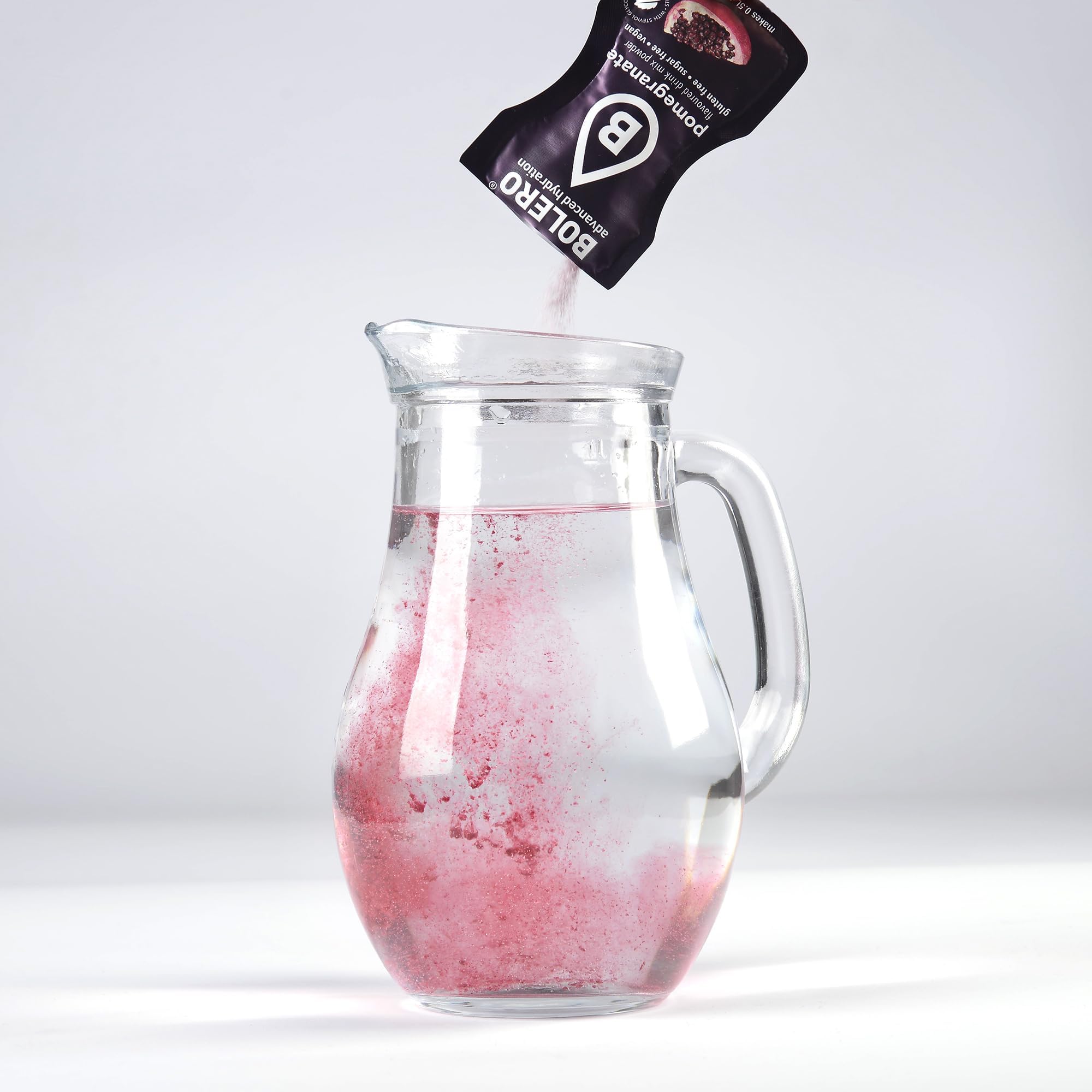Bolero Napój 24 torebki 3 g g g Sticks Owoce Przygotowane Rozpuszczalny Proszek Do Świeży Napój Wody Produktu, 72 gramów słodzony stewią (Pomegranat)