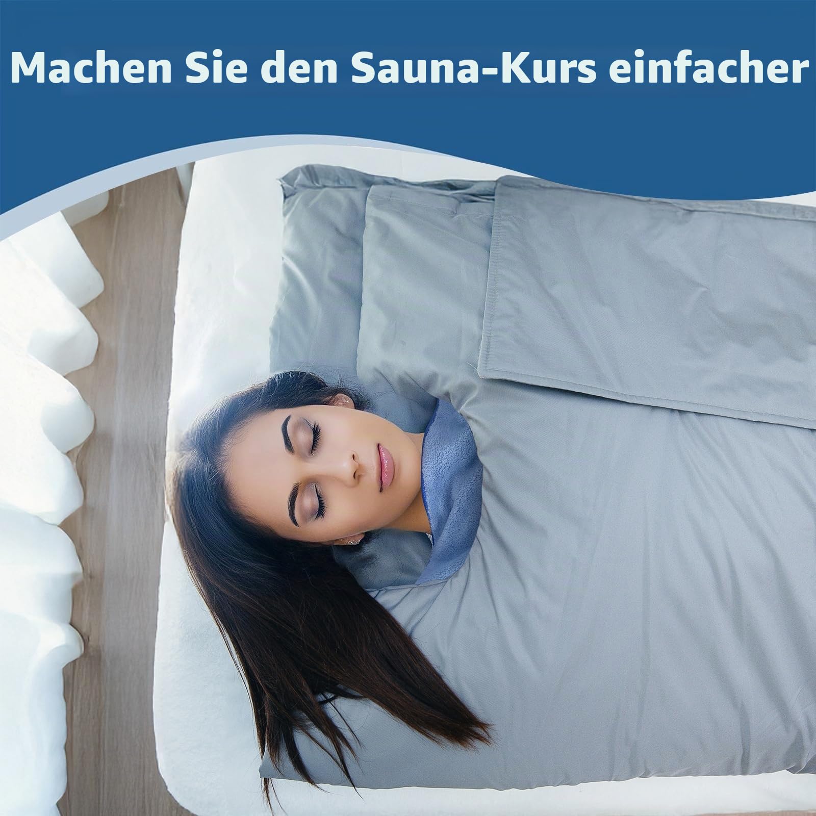 Infrarot-Saunadecke, Handtuch, 76,2 x 177,8 cm, wiederverwendbar, maschinenwaschbar, Einlage, Handtuch, einfache Entgiftung, vereinfacht die Reinigung, super saugfähig, perfekter Begleiter für