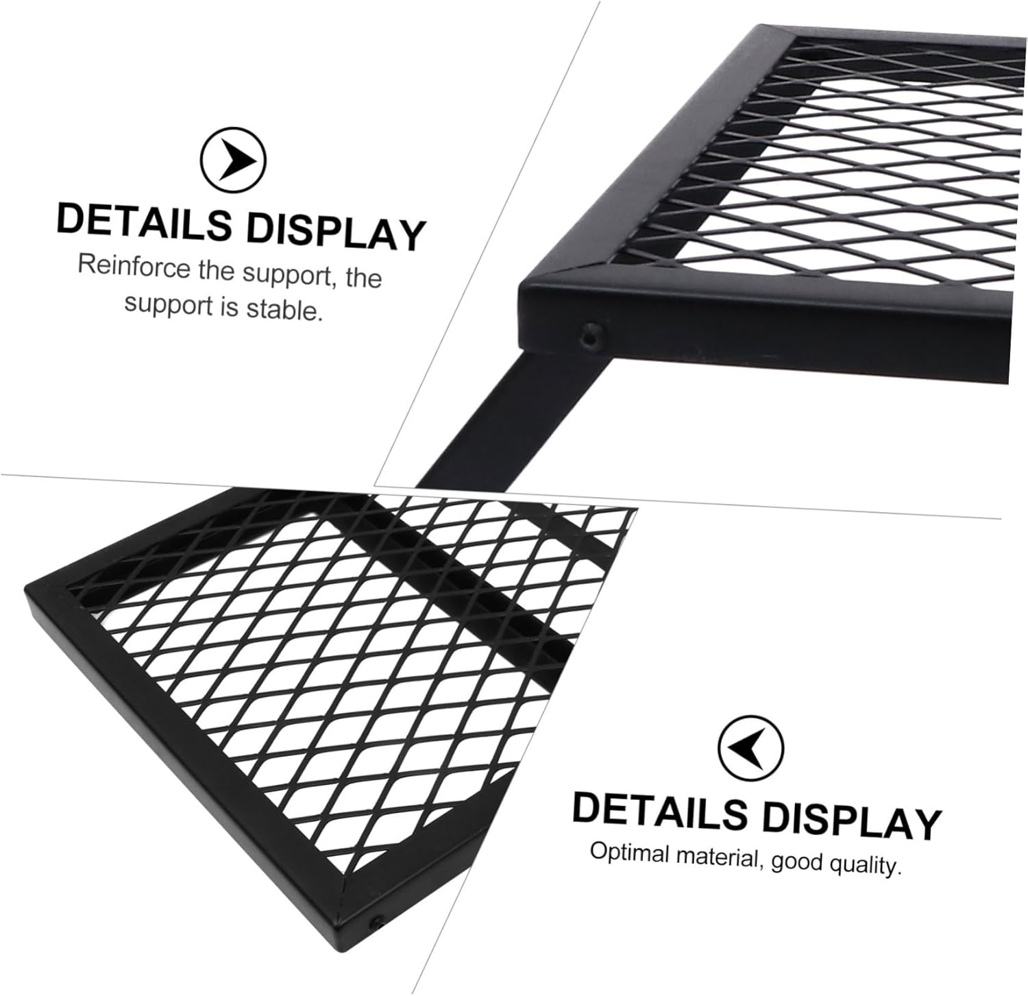 1Pc Folding Camping Grill Rack Portable Bbq Cooking Tool for Beach Parties Heat Resistant Easy to Clean for Outdoor Cooking