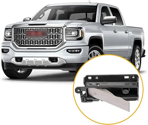 Vista 18 de Gledewen Juego de manijas de puerta exteriores, compatible con Silverado Suburban Tahoe 2014-2021, Sierra Yukon, parte delantera y trasera exterior