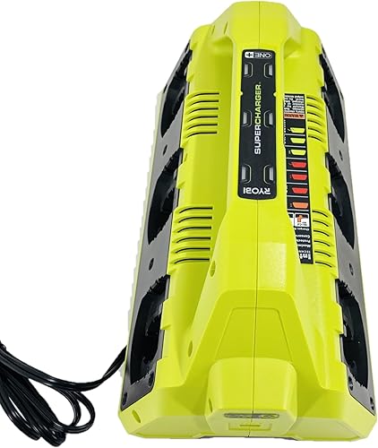 Miniatura 7 de Ryobi Kit de sobrecargador de química dual ONE+ de 6 puertos de 18 voltios con (4) baterías - P1821 - (empaquetado a granel)