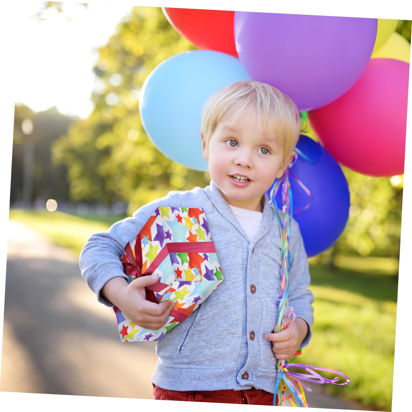 COLLBATH 1 Satz Geschenkpapier Geschenkpapier Für Festivals Bunte Packpapiere Mit Bändern