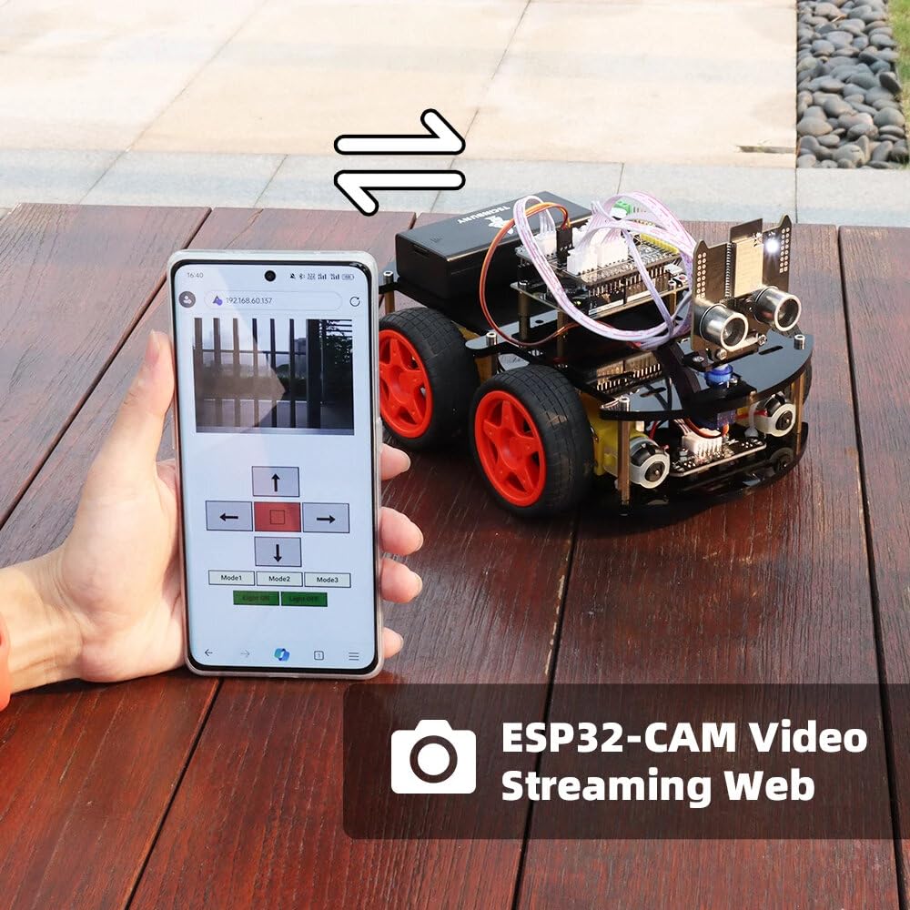 VIDOO Smart Robot Zestawy Startowe dla Arduino Programowalny Projekt ESP32 Kamera Profesjonalny Diy Elektroniczny Edukacyjny Robotyczny