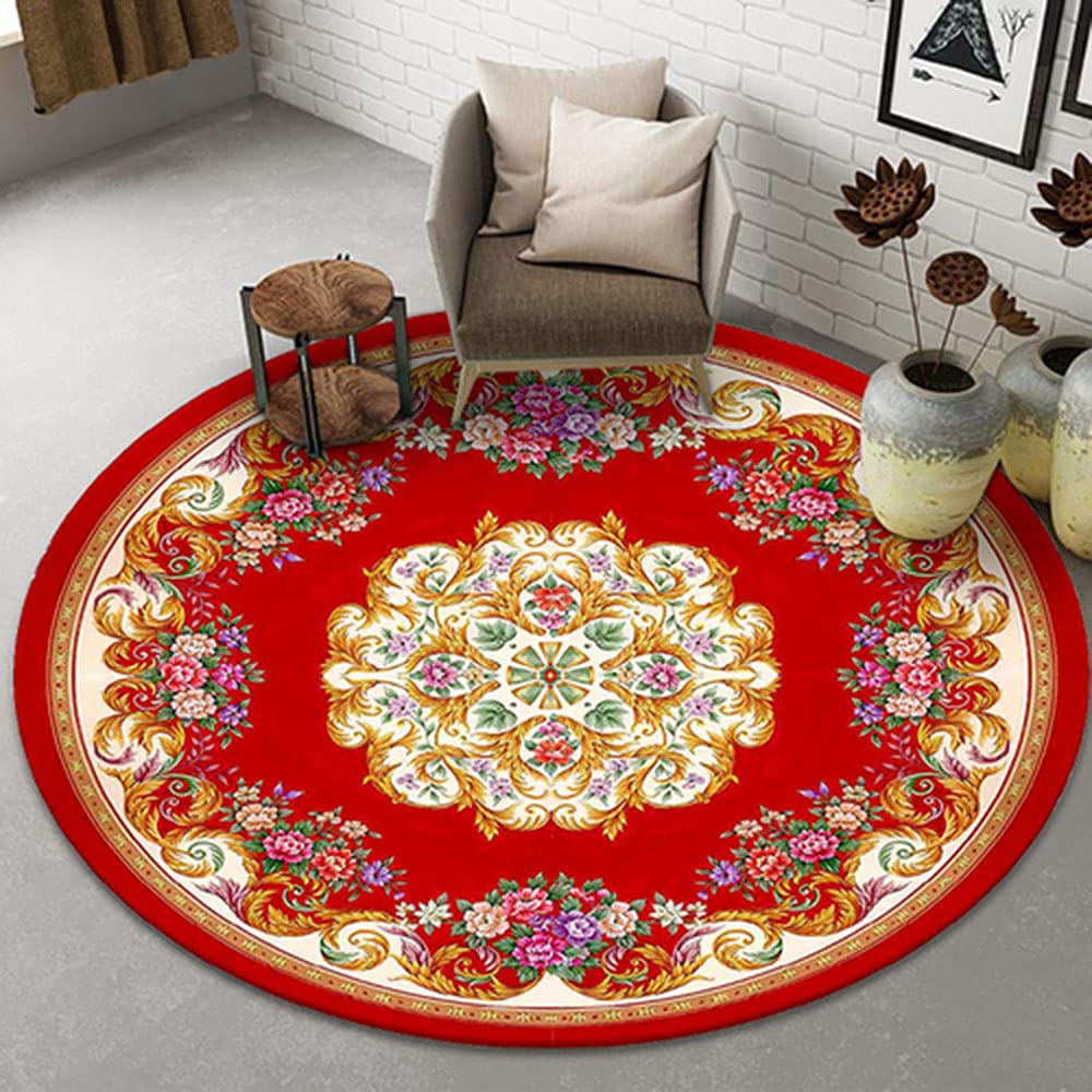 Tapis rond en velours premium pour protéger le sol des sièges pivotants